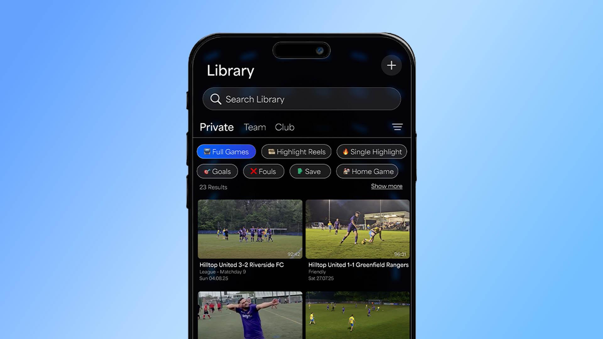 Club content archive